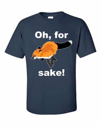 Oh For Fox Sake T-Shirt (navy)