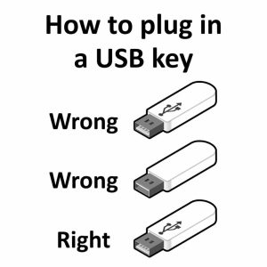 How to Plug in a USB Key