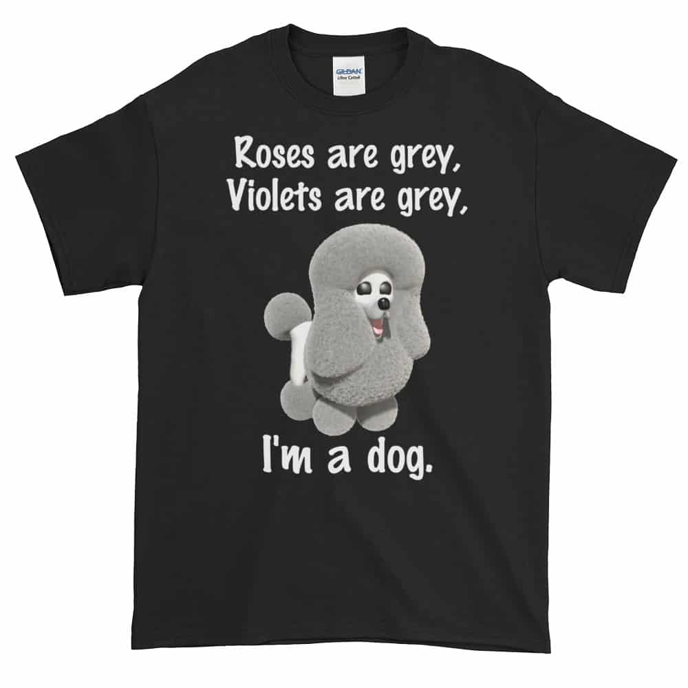 Roses are Grey T-Shirt (black)