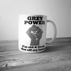 Grey Power Mug