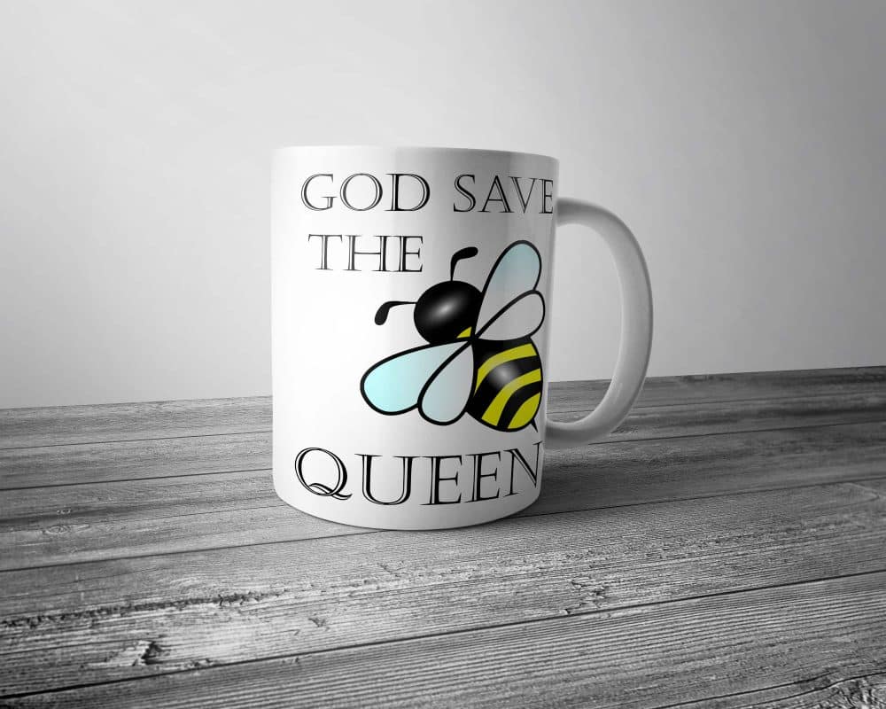 God Save the Queen Bee Mug