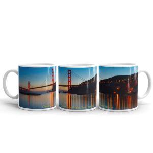 Golden Gate Bridge Sunset Panorama Mug