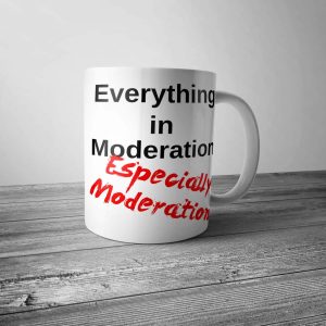 Everything in Moderation Mug