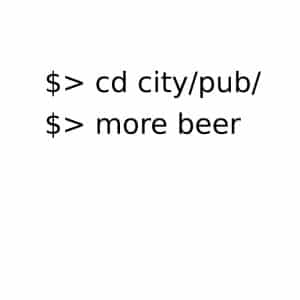 Linux Go to Pub Order Beer