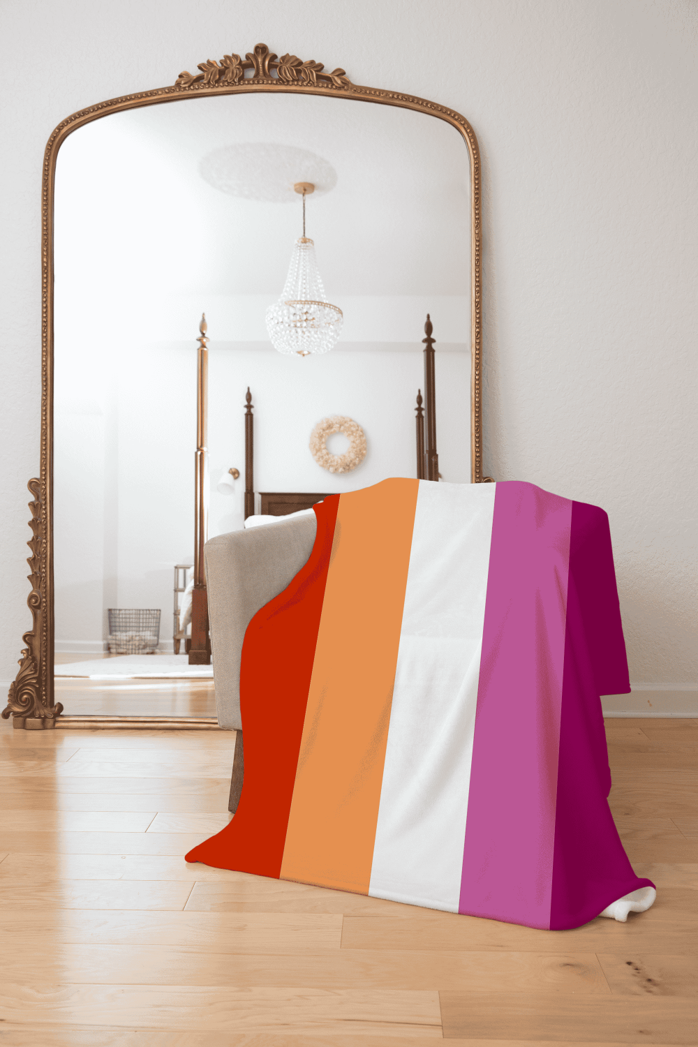 Lesbian Pride Fleece Throw Blanket