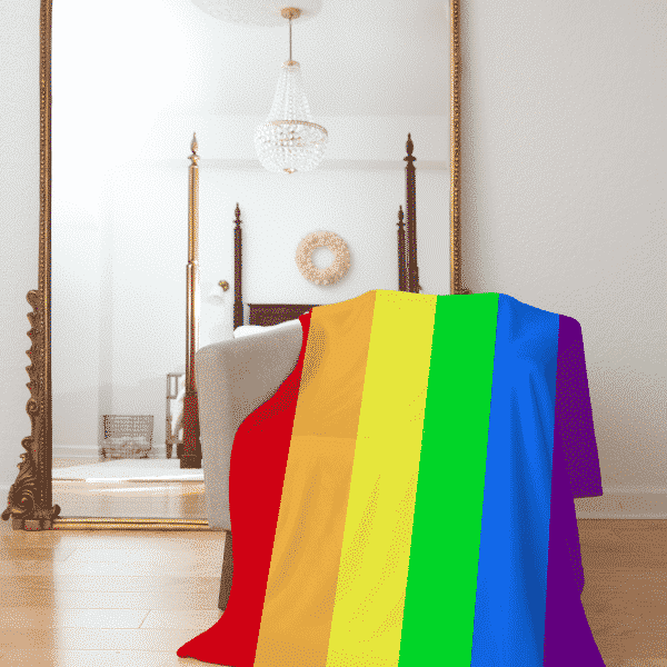 LGBTQ Pride Flag Fleece Blanket