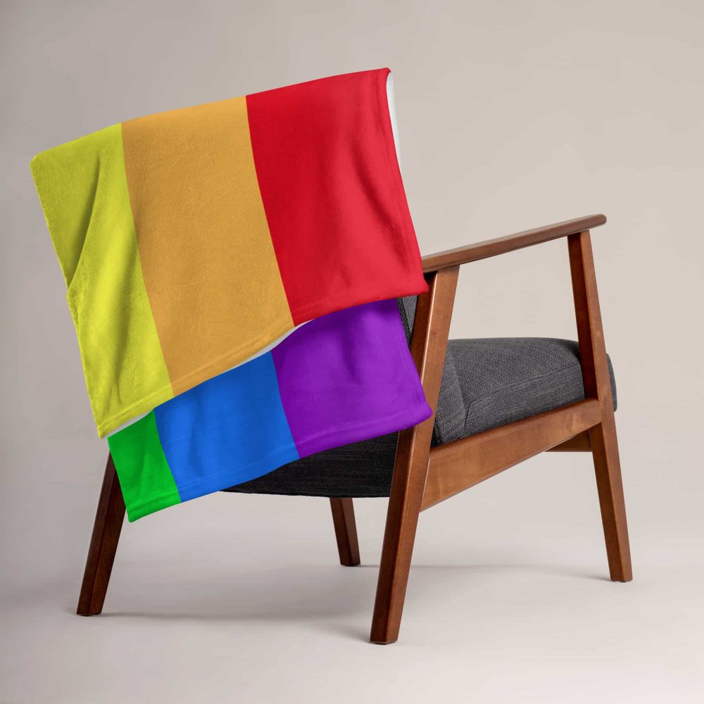 LGBTQ Pride Flag Fleece Blanket